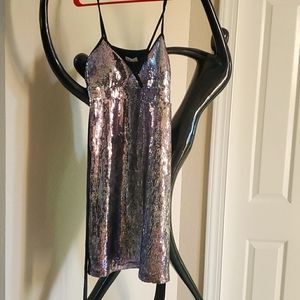 Party dress with sequins.
